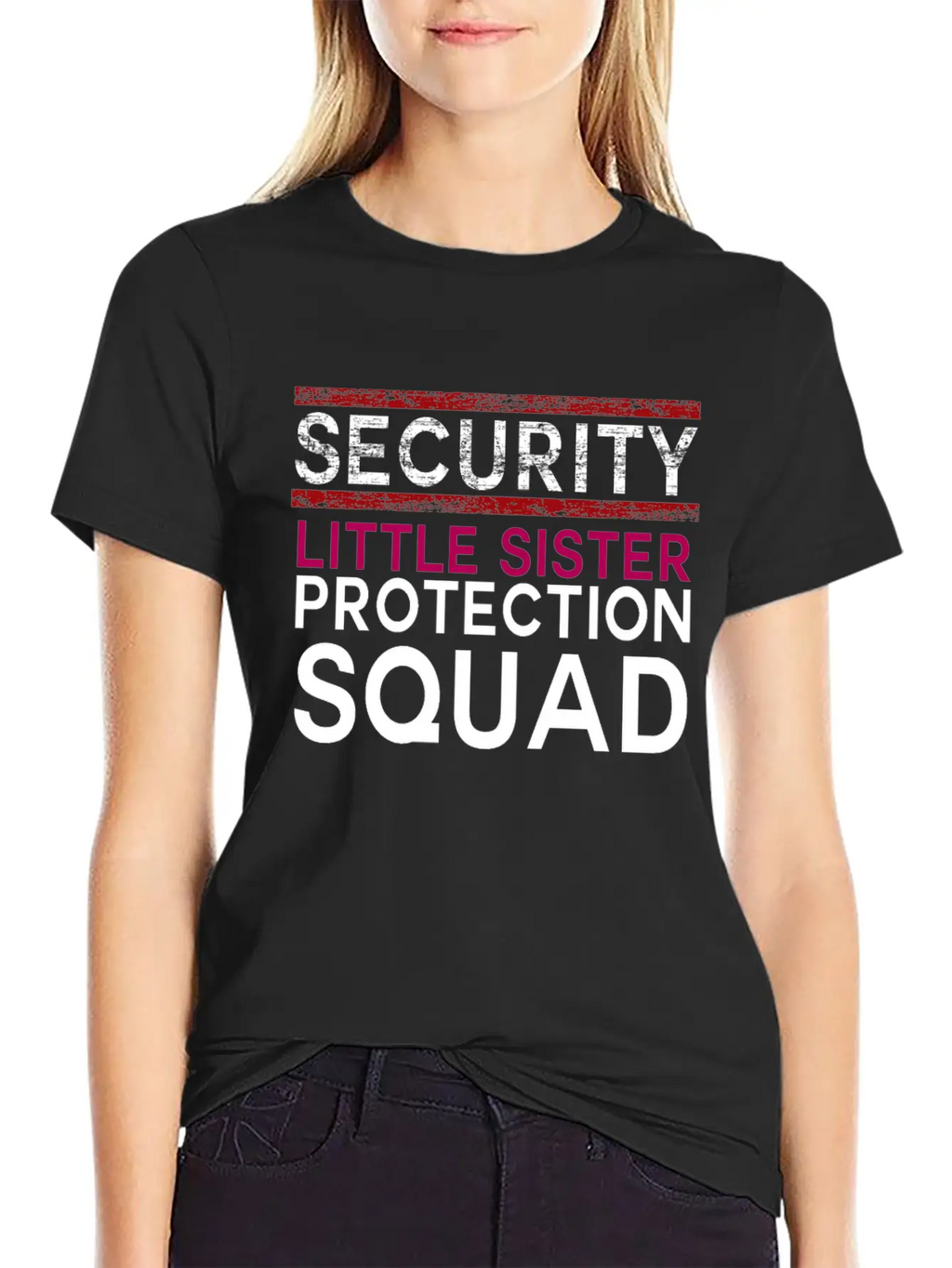Safety Little Sister Protection Group Big Brother Classic Cotton Tee – Unisex Comfort For Any Season