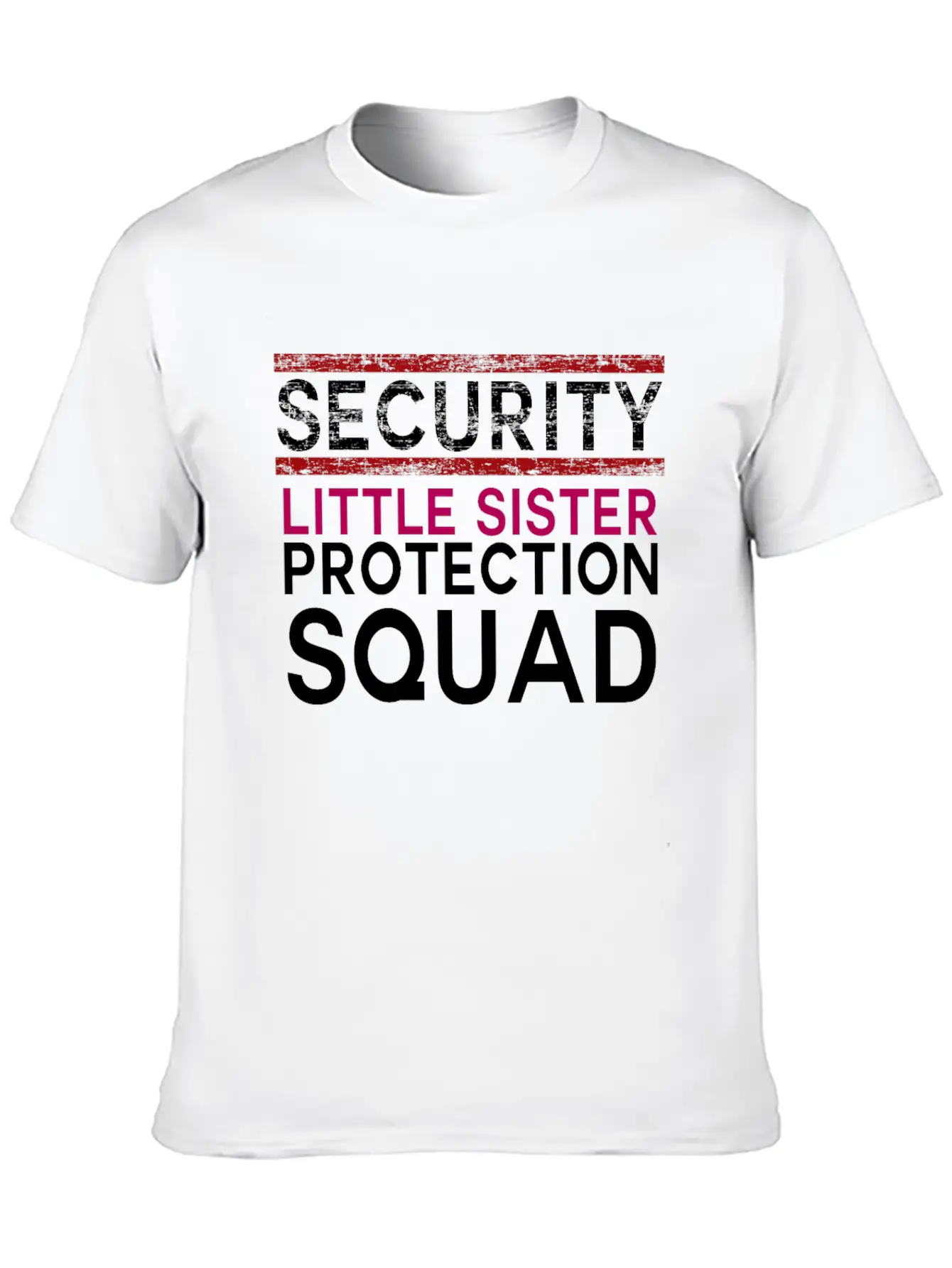 Safety Little Sister Protection Group Big Brother Classic Cotton Tee – Unisex Comfort For Any Season
