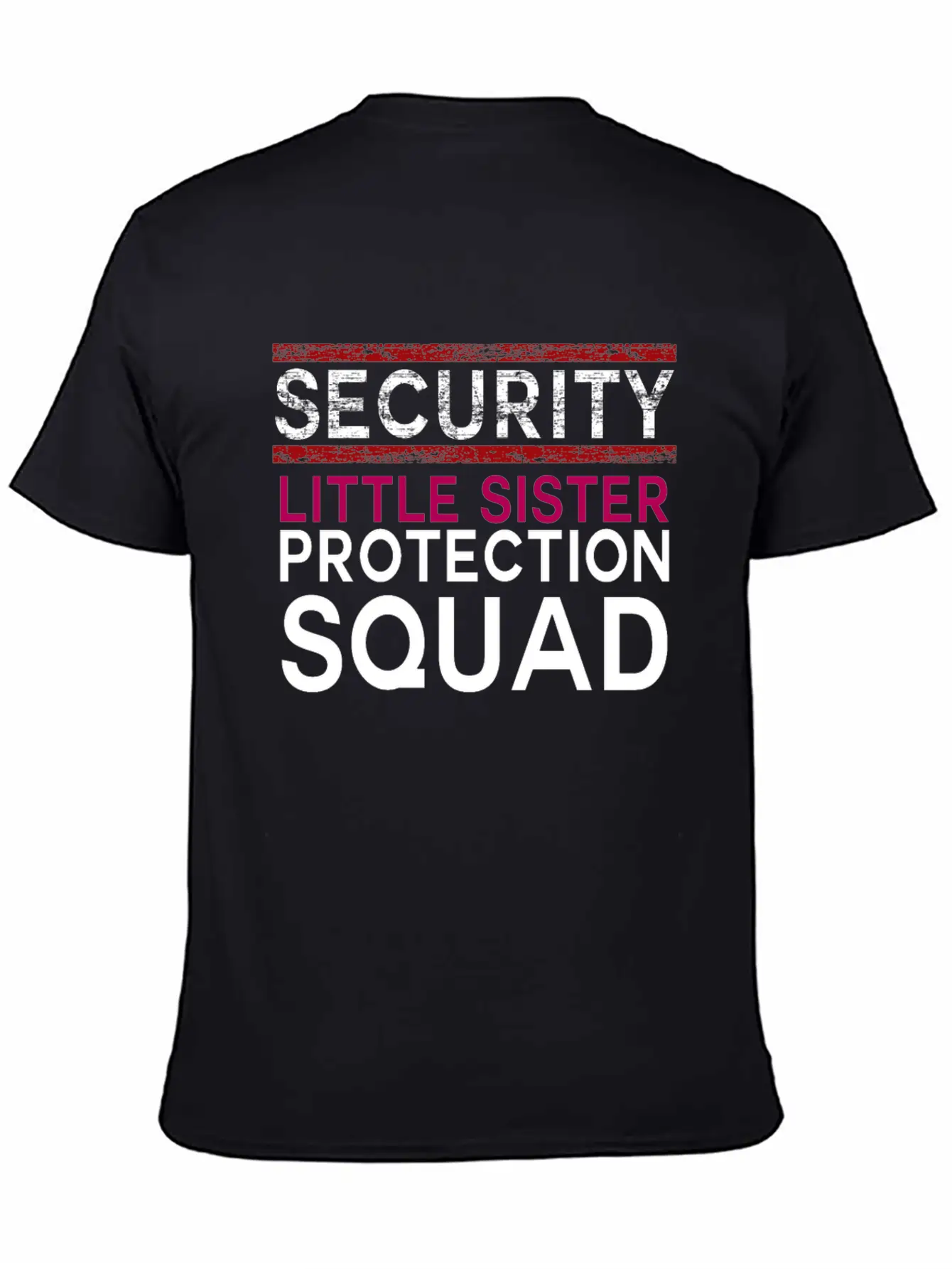 Safety Little Sister Protection Group Big Brother Classic Cotton Tee – Unisex Comfort For Any Season