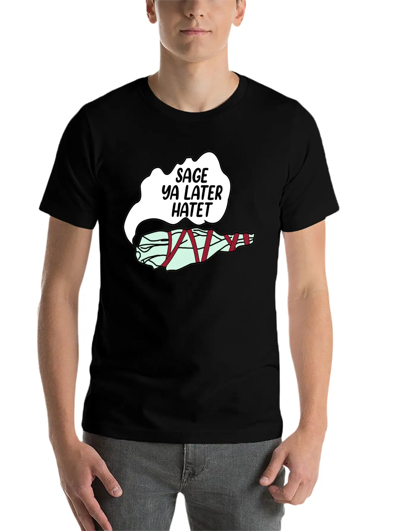 Sage Ya Later Hater Timeless Short Sleeve Tee – Comfy And Minimalist Design