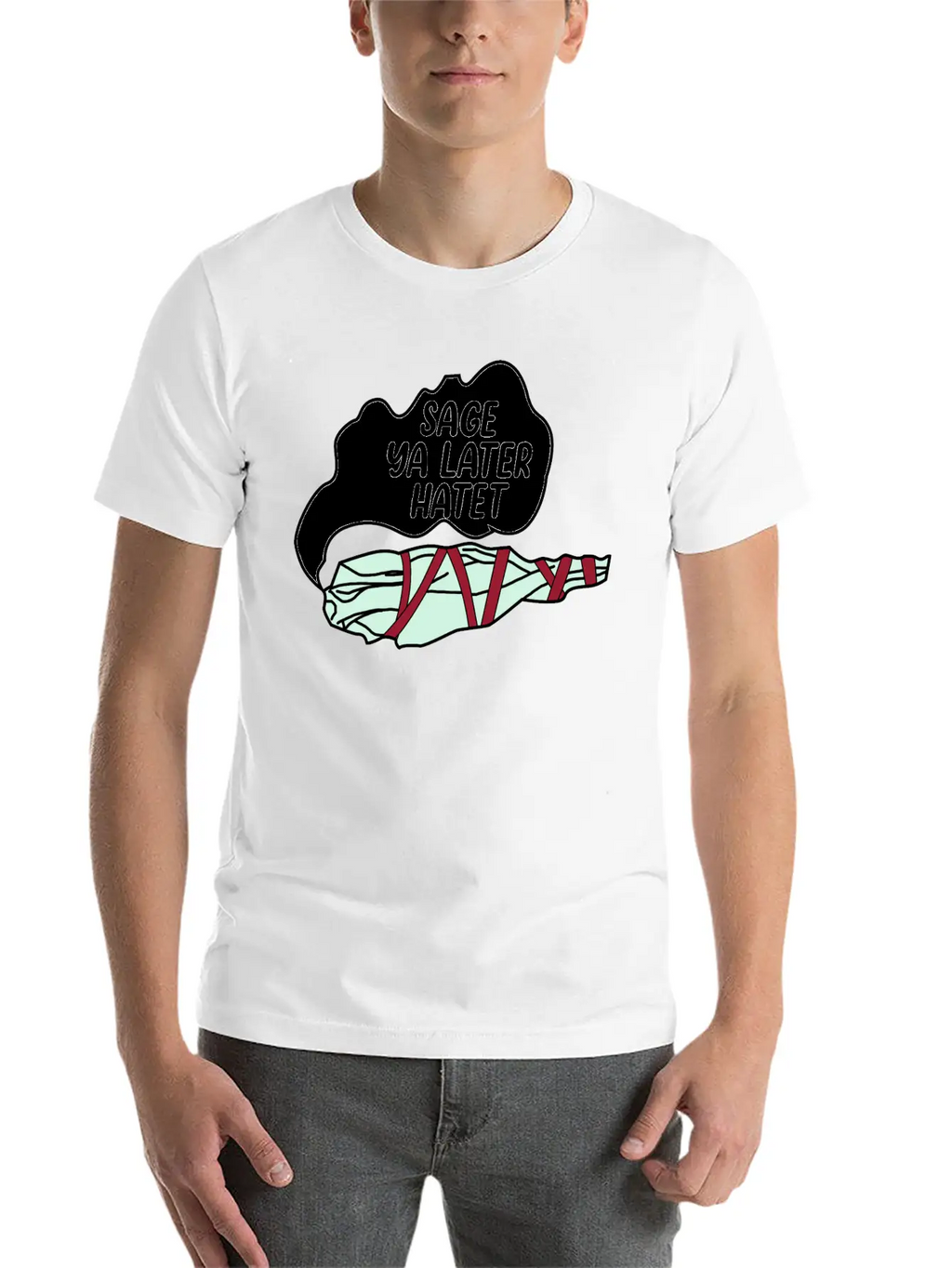 Sage Ya Later Hater Timeless Short Sleeve Tee – Comfy And Minimalist Design