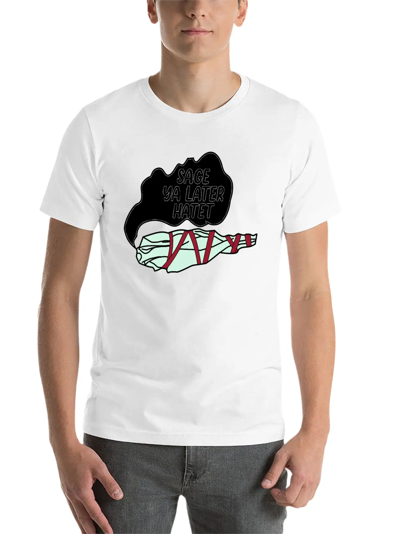 Sage Ya Later Hater Timeless Short Sleeve Tee – Comfy And Minimalist Design