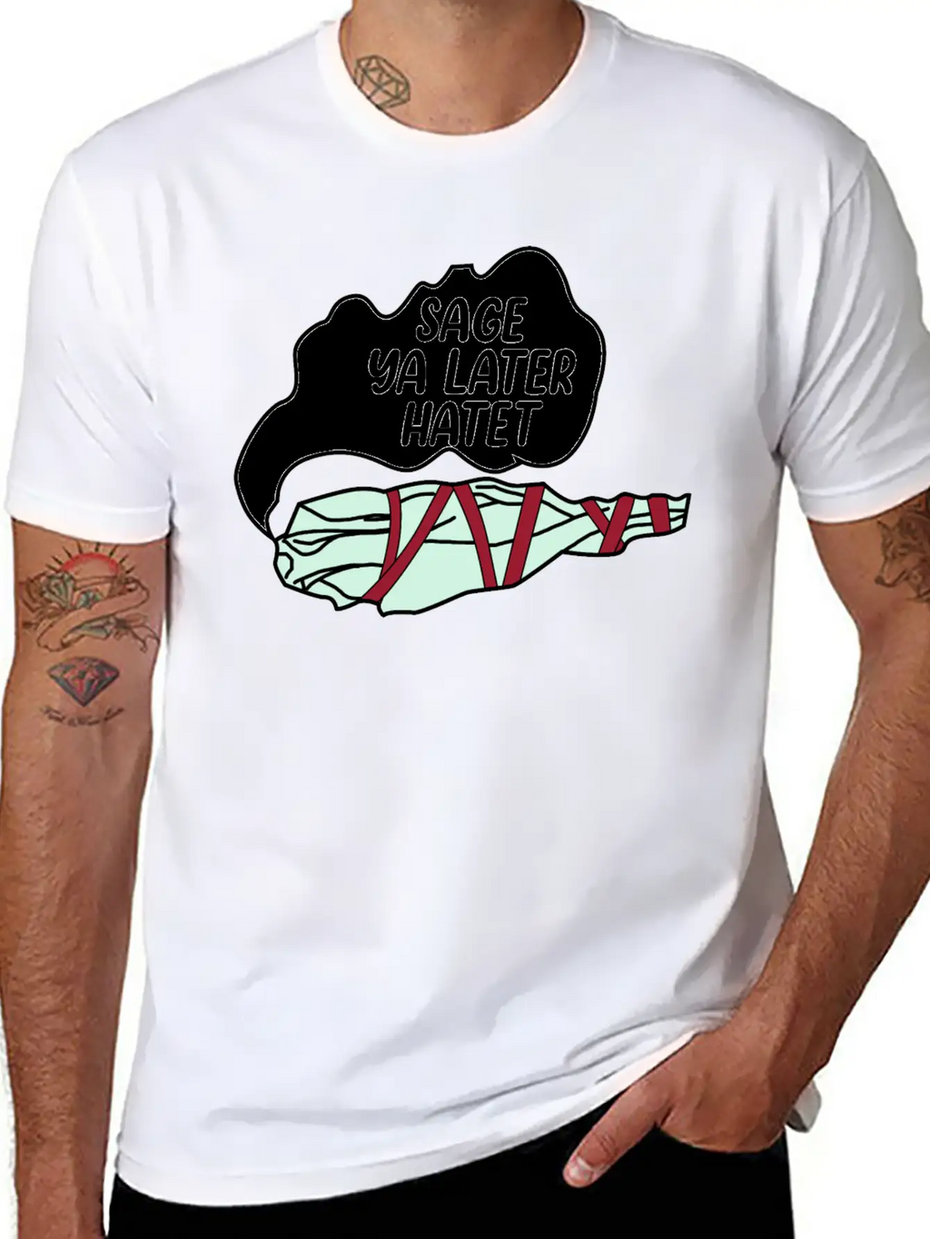 Sage Ya Later Hater Timeless Short Sleeve Tee – Comfy And Minimalist Design