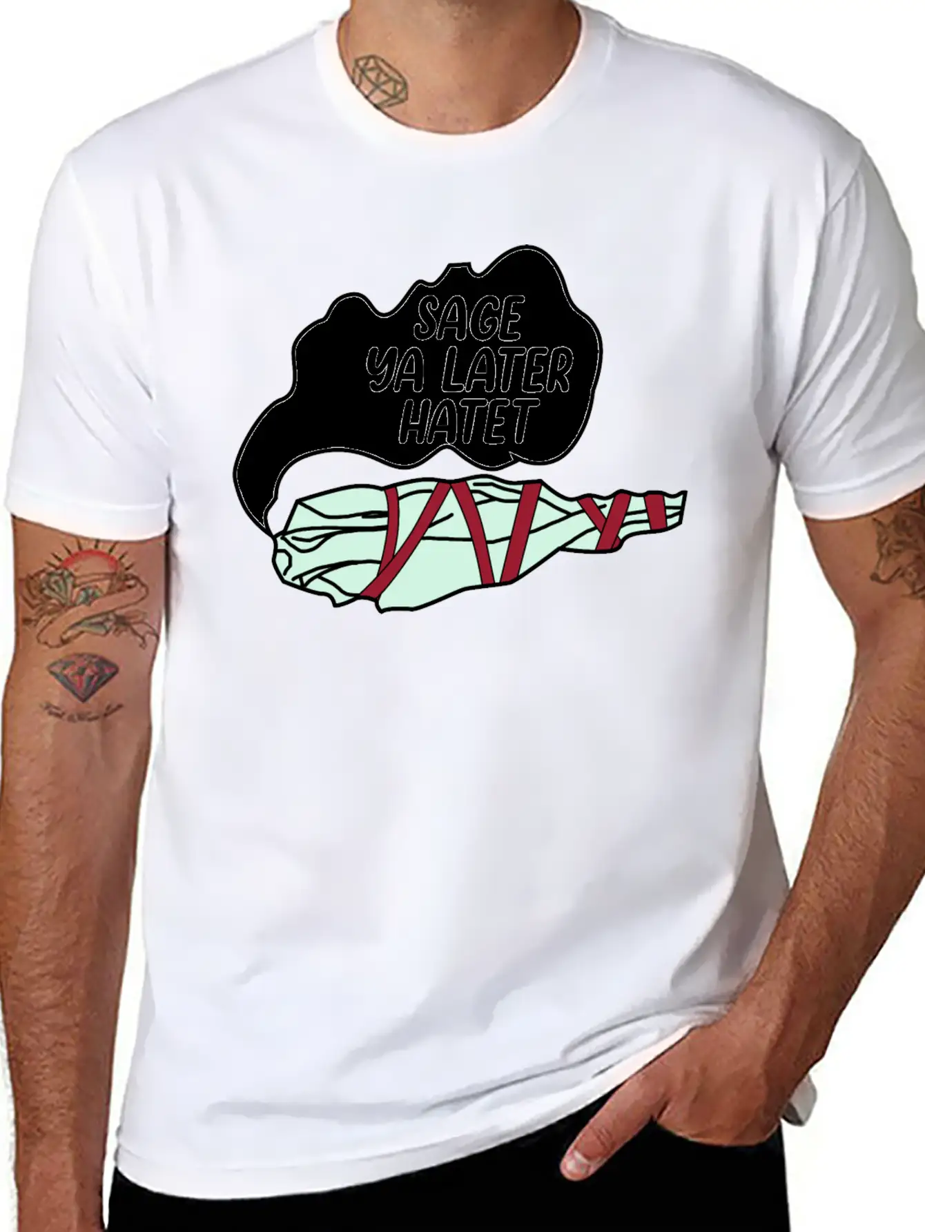 Sage Ya Later Hater Timeless Short Sleeve Tee – Comfy And Minimalist Design