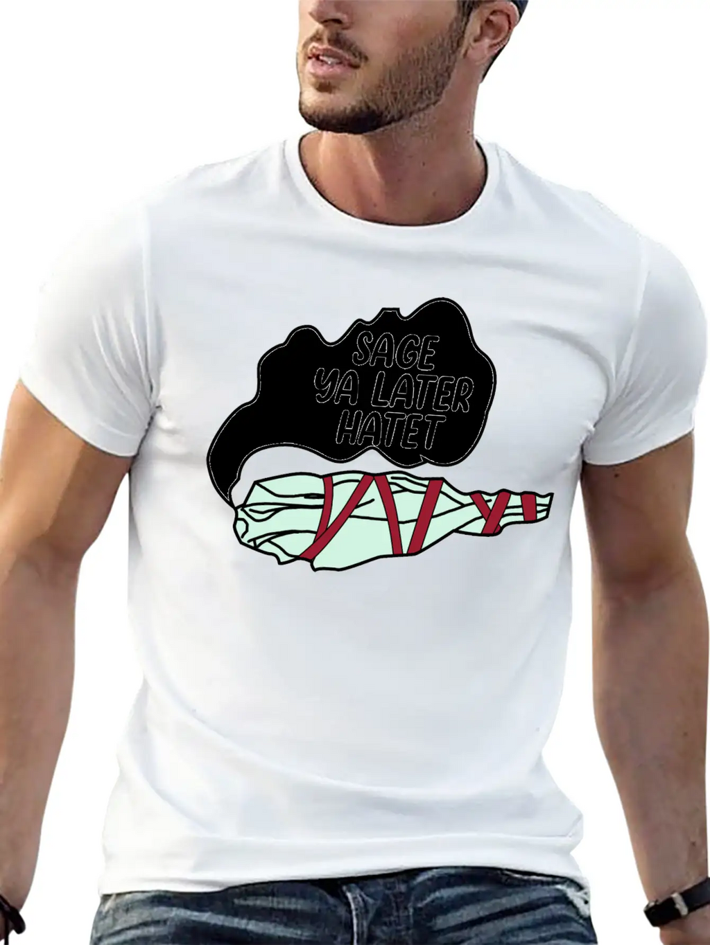 Sage Ya Later Hater Timeless Short Sleeve Tee – Comfy And Minimalist Design