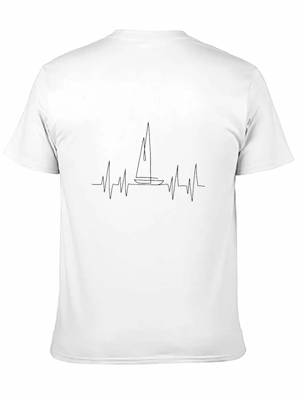 SAILBOAT HEART BEAT | Sailing Trip | Boatlife Unisex Casual T-Shirt – Clean Design For Daily Comfort