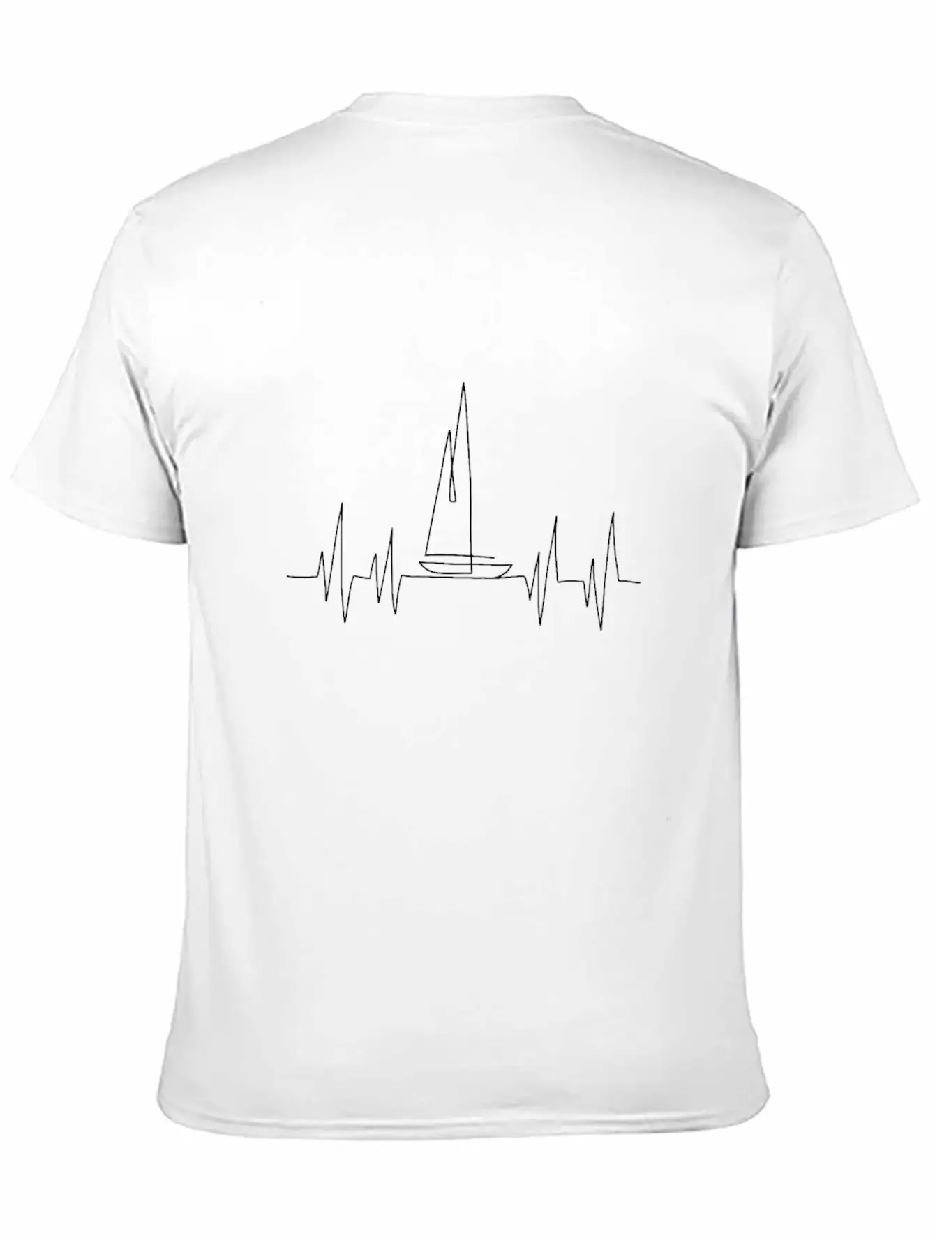 SAILBOAT HEART BEAT | Sailing Trip | Boatlife Unisex Casual T-Shirt – Clean Design For Daily Comfort