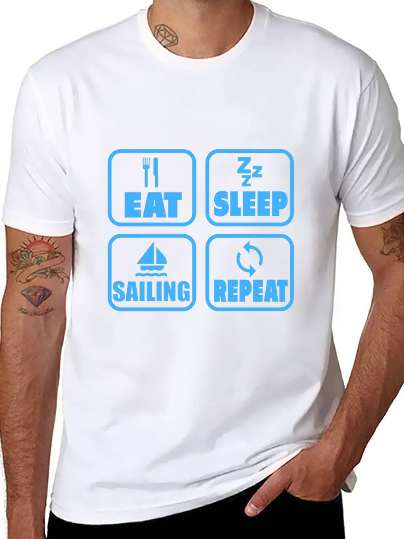 Sailing Sport Love Boat Energy Wind Sea Gift Timeless Short Sleeve Tee – Comfy And Minimalist Design