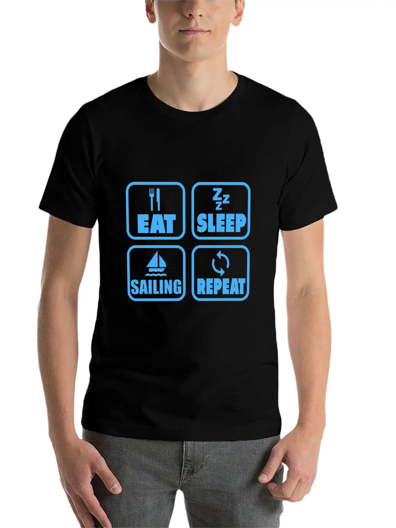 Sailing Sport Love Boat Energy Wind Sea Gift Timeless Short Sleeve Tee – Comfy And Minimalist Design