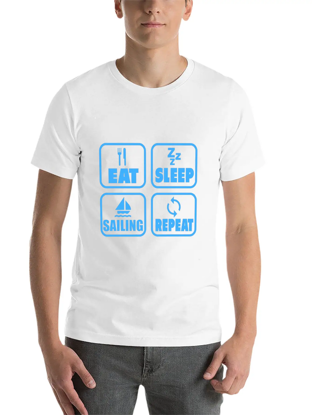 Sailing Sport Love Boat Energy Wind Sea Gift Timeless Short Sleeve Tee – Comfy And Minimalist Design