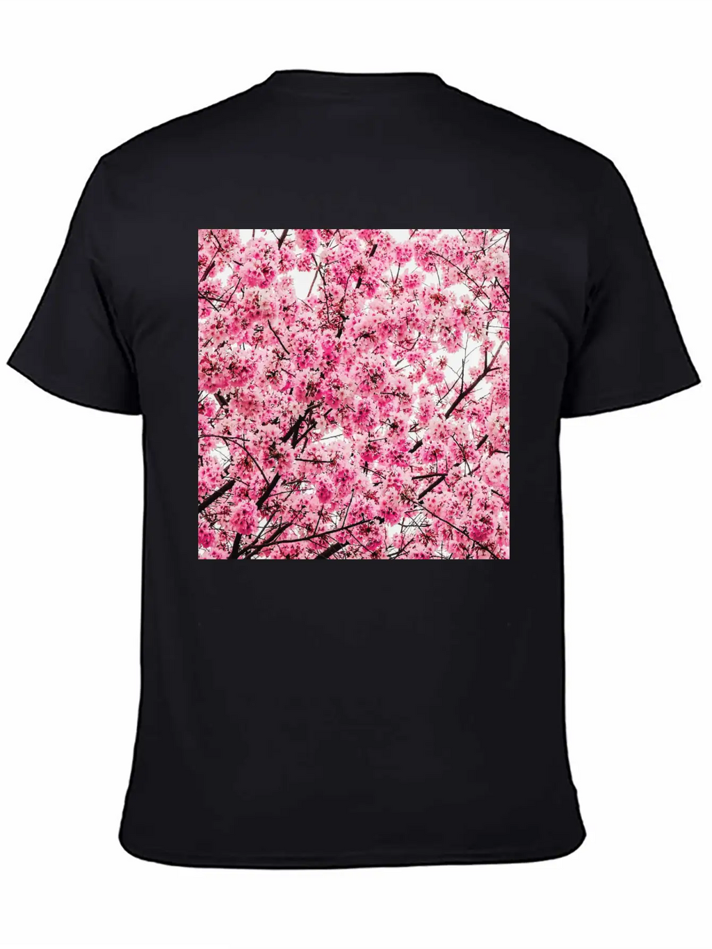Sakura Tree - Cool Pattern Print Cherry Blossom Classic Cotton Tee – Unisex Comfort For Any Season