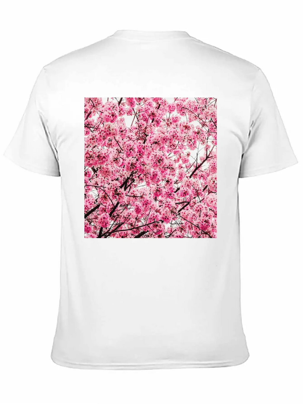 Sakura Tree - Cool Pattern Print Cherry Blossom Classic Cotton Tee – Unisex Comfort For Any Season