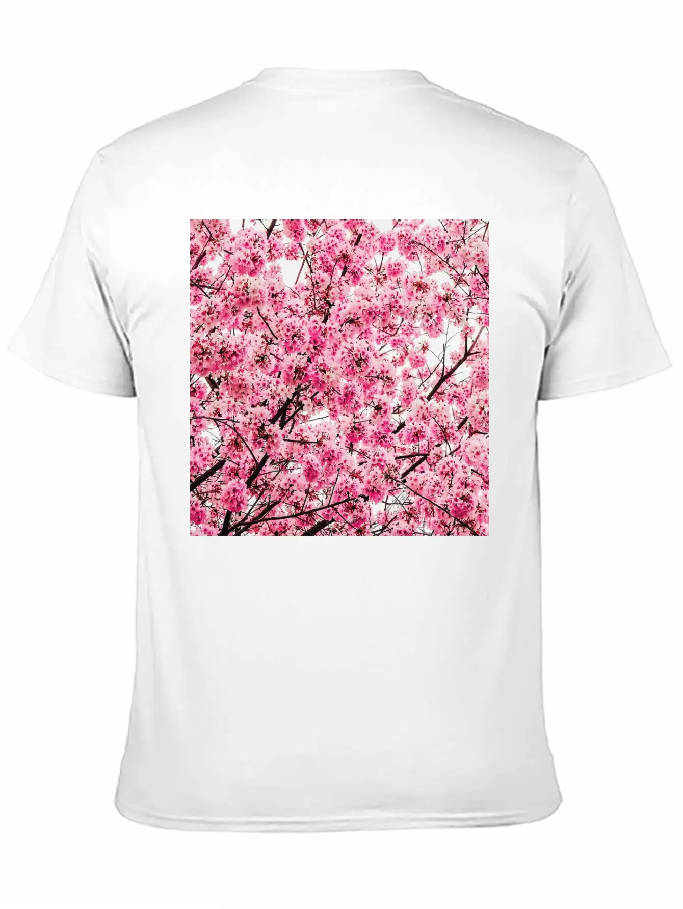 Sakura Tree - Cool Pattern Print Cherry Blossom Classic Cotton Tee – Unisex Comfort For Any Season