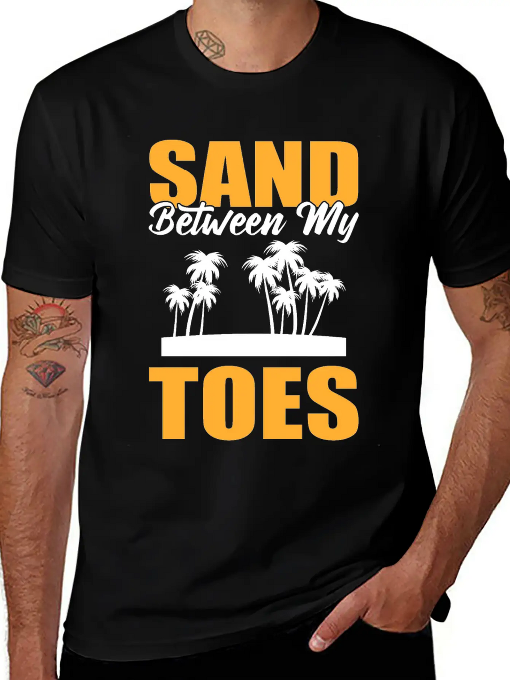 Sand Between My Toes Tourist Stylish Everyday T-Shirt – Unisex Basic Cotton Tee