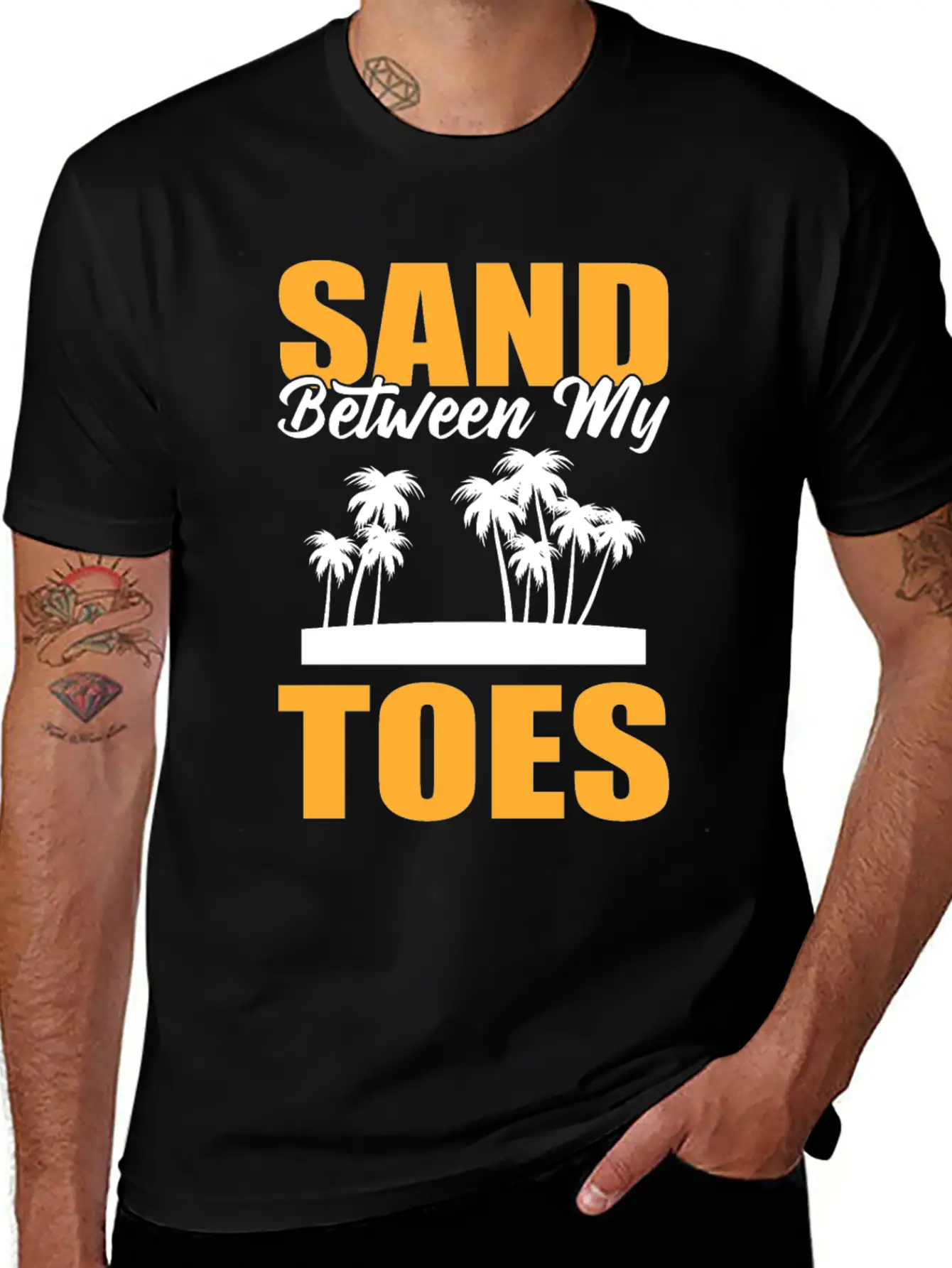 Sand Between My Toes Tourist Stylish Everyday T-Shirt – Unisex Basic Cotton Tee