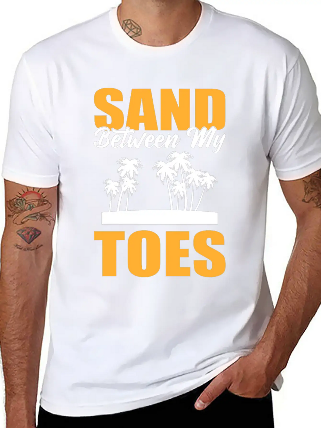 Sand Between My Toes Tourist Stylish Everyday T-Shirt – Unisex Basic Cotton Tee