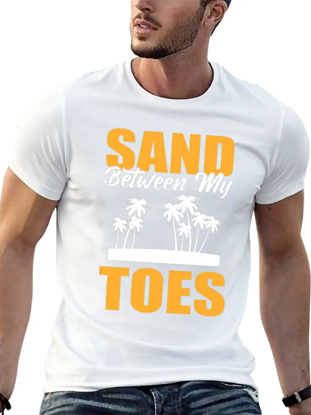 Sand Between My Toes Tourist Stylish Everyday T-Shirt – Unisex Basic Cotton Tee
