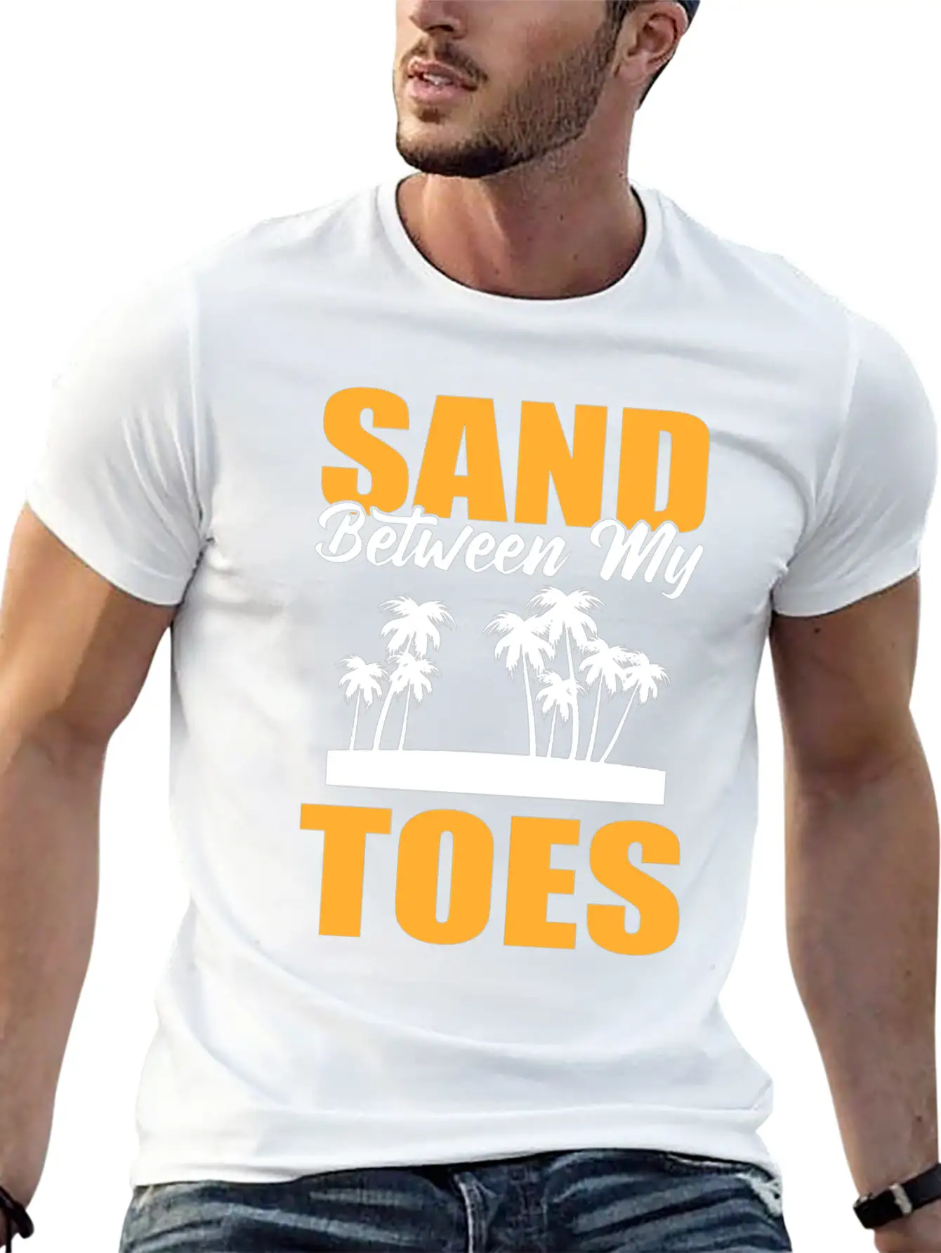 Sand Between My Toes Tourist Stylish Everyday T-Shirt – Unisex Basic Cotton Tee