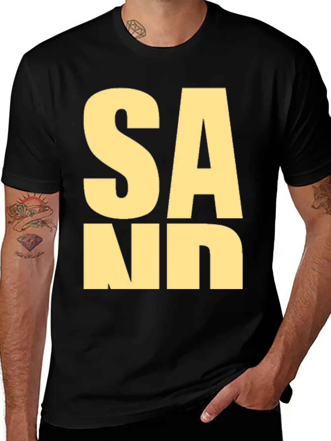 SAND DUNES Basic Graphic T-Shirt – Daily Comfort In Soft Cotton