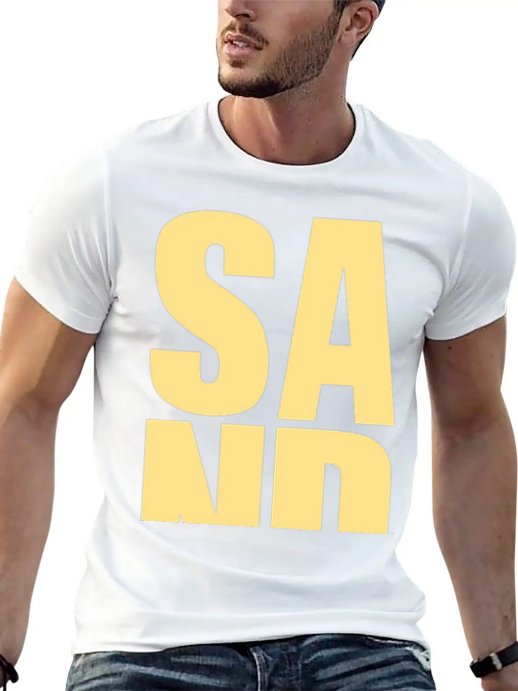 SAND DUNES Basic Graphic T-Shirt – Daily Comfort In Soft Cotton