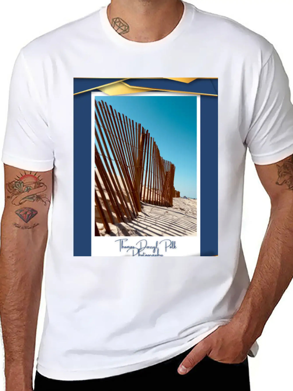 Sand Fence "Coffee, Tea, And Captured Memories." Unisex Casual T-Shirt – Clean Design For Daily Comfort