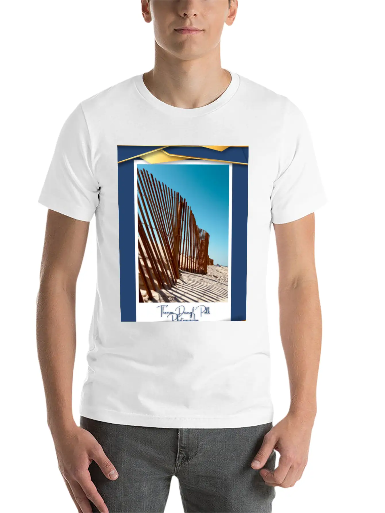 Sand Fence "Coffee, Tea, And Captured Memories." Unisex Casual T-Shirt – Clean Design For Daily Comfort