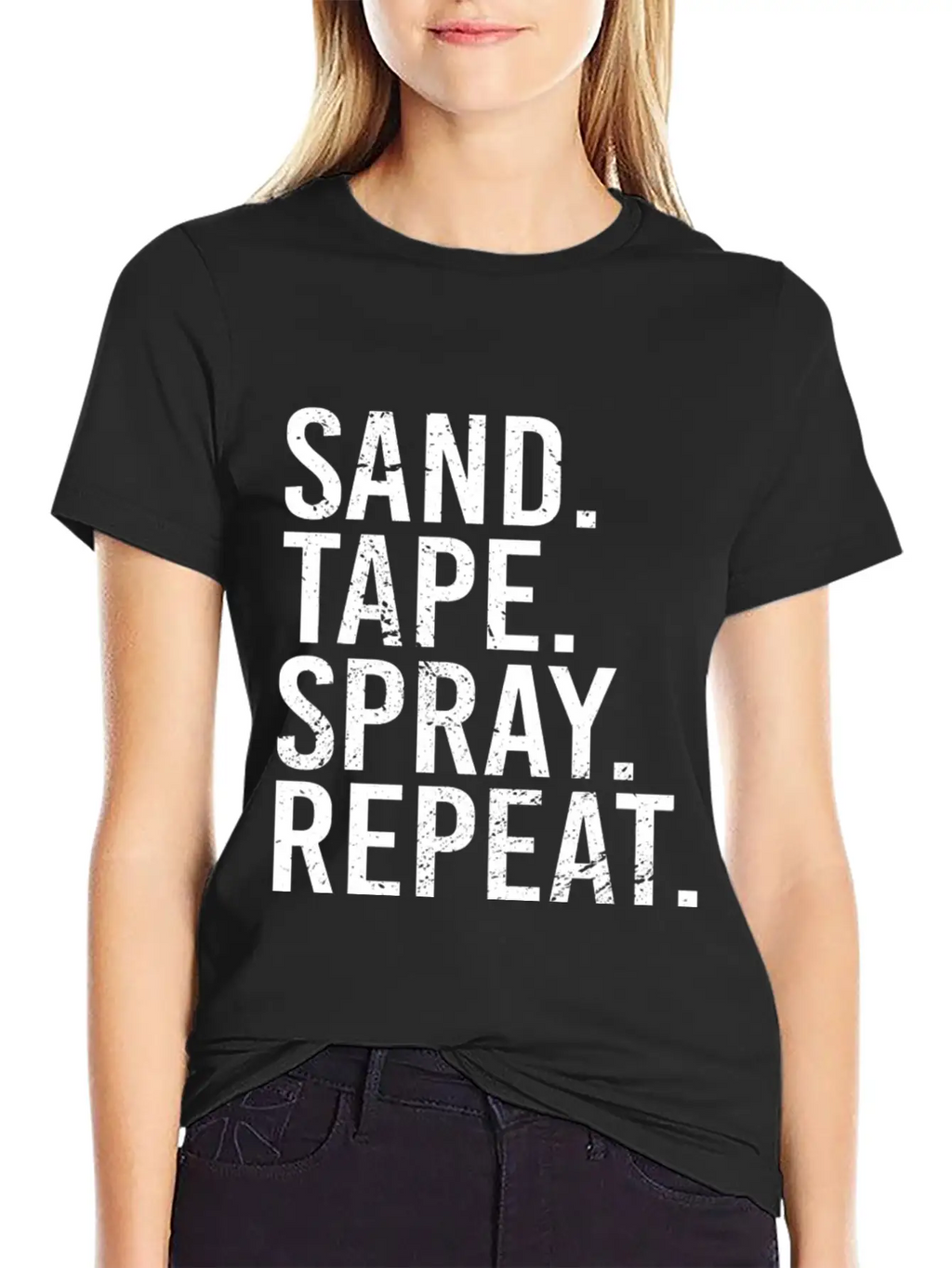 Sand Tape Spray Repeat Auto Body Painter Automotiv Classic Cotton Tee – Unisex Comfort For Any Season