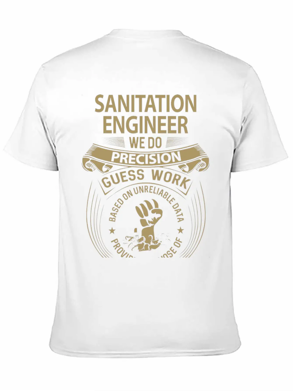 Sanitation Engineer T Shirt - We Do Precision Gift Timeless Short Sleeve Tee – Comfy And Minimalist Design