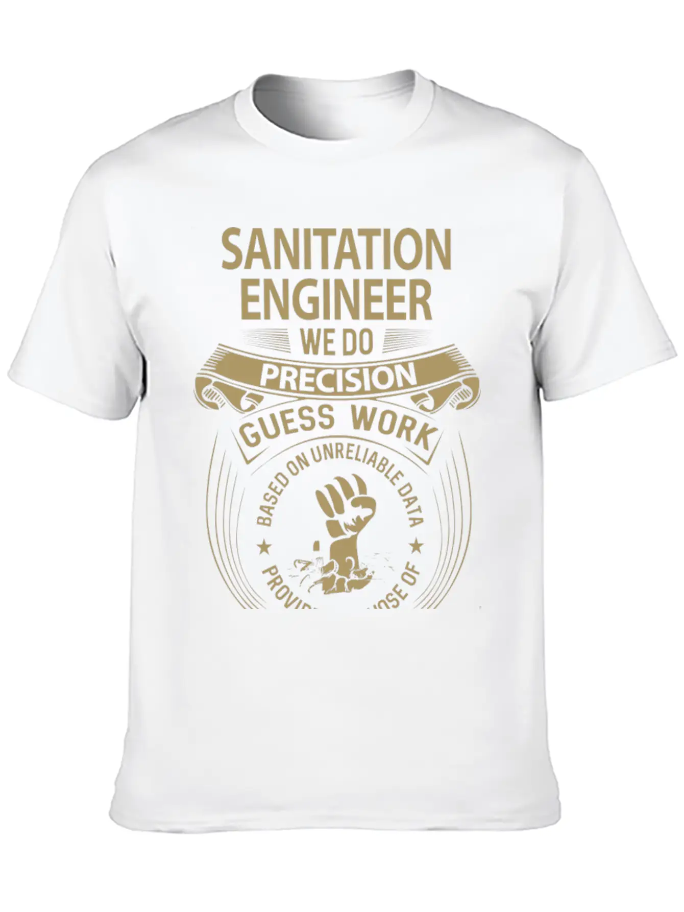 Sanitation Engineer T Shirt - We Do Precision Gift Timeless Short Sleeve Tee – Comfy And Minimalist Design