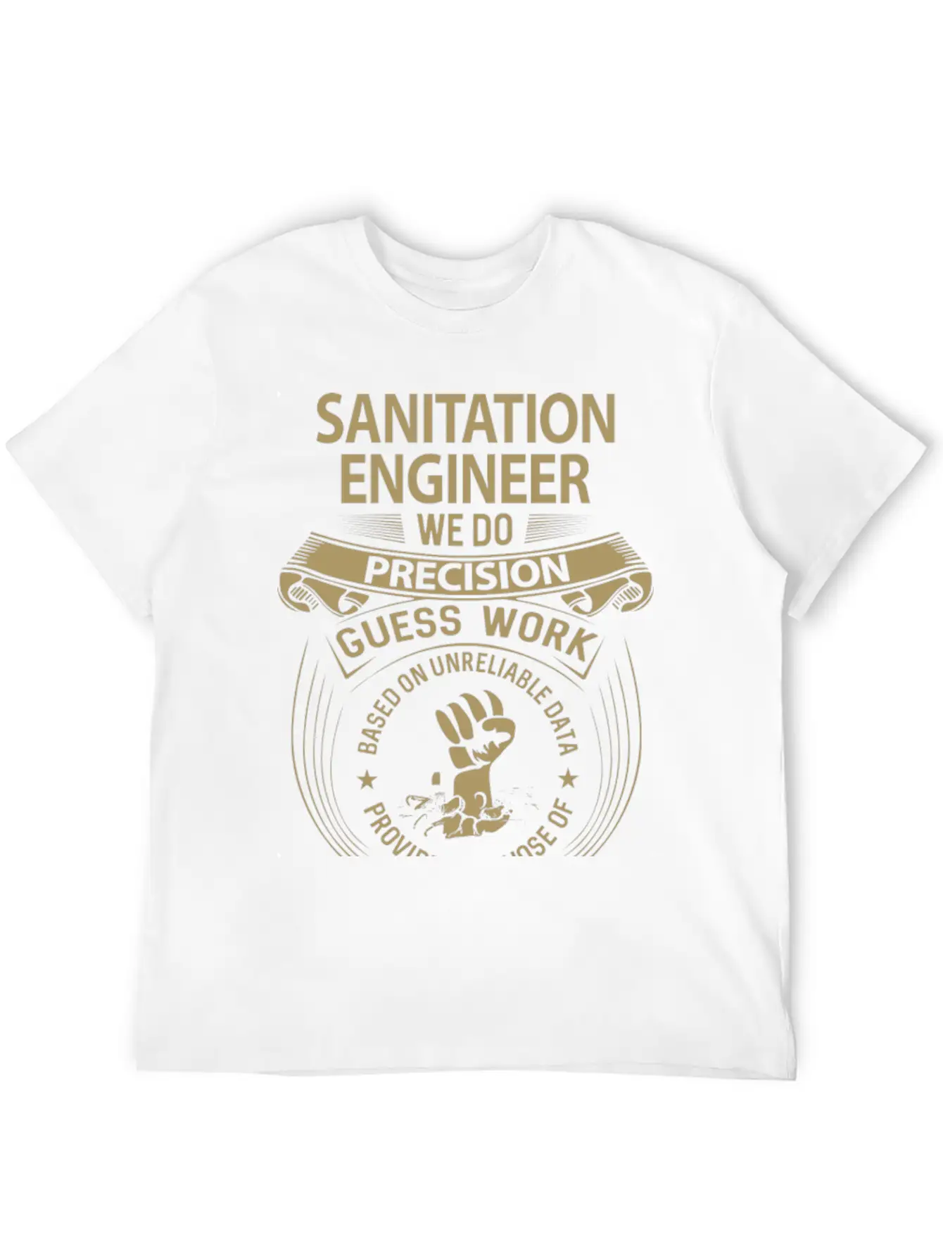 Sanitation Engineer T Shirt - We Do Precision Gift Timeless Short Sleeve Tee – Comfy And Minimalist Design