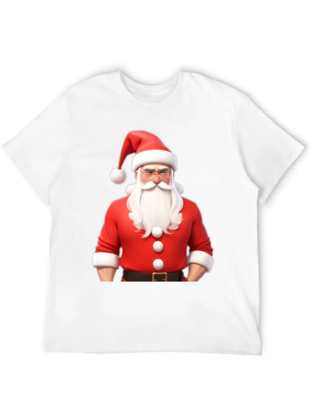Santa 3d Breathable Graphic T-Shirt – Perfect For Casual Days