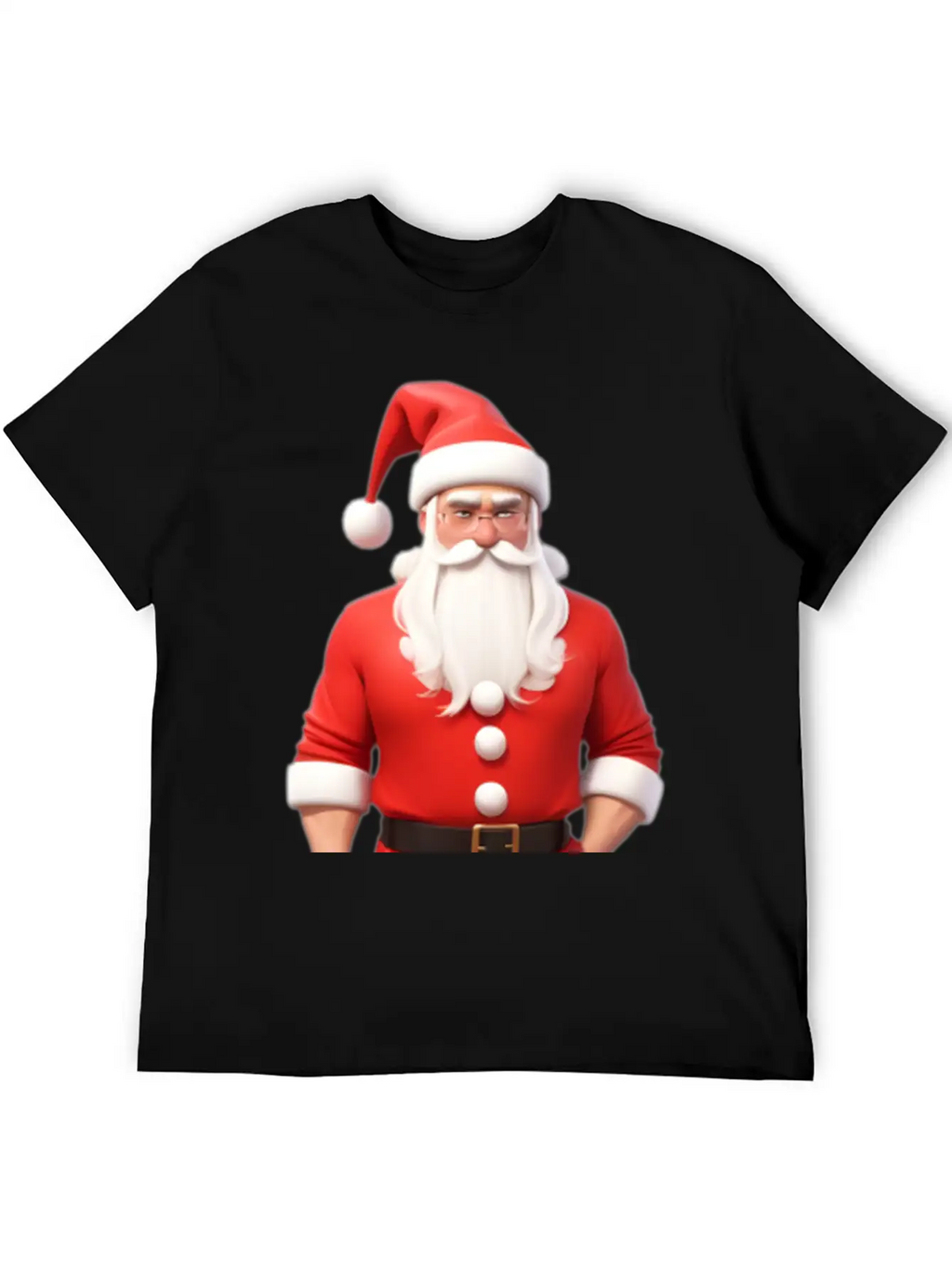 Santa 3d Breathable Graphic T-Shirt – Perfect For Casual Days