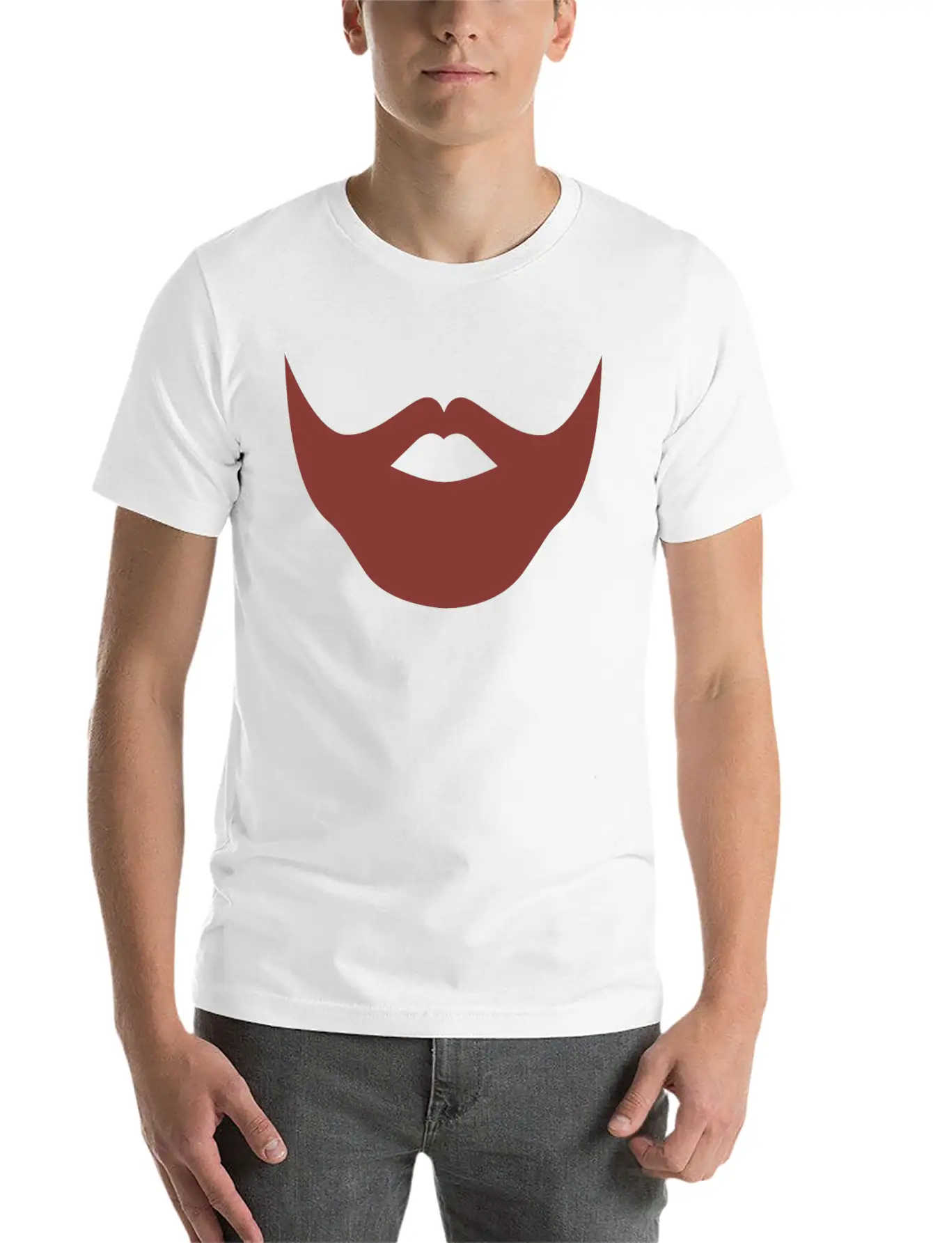 Santa Claus Full Beard Hipster Face Mouth Protect Unisex Casual T-Shirt – Clean Design For Daily Comfort