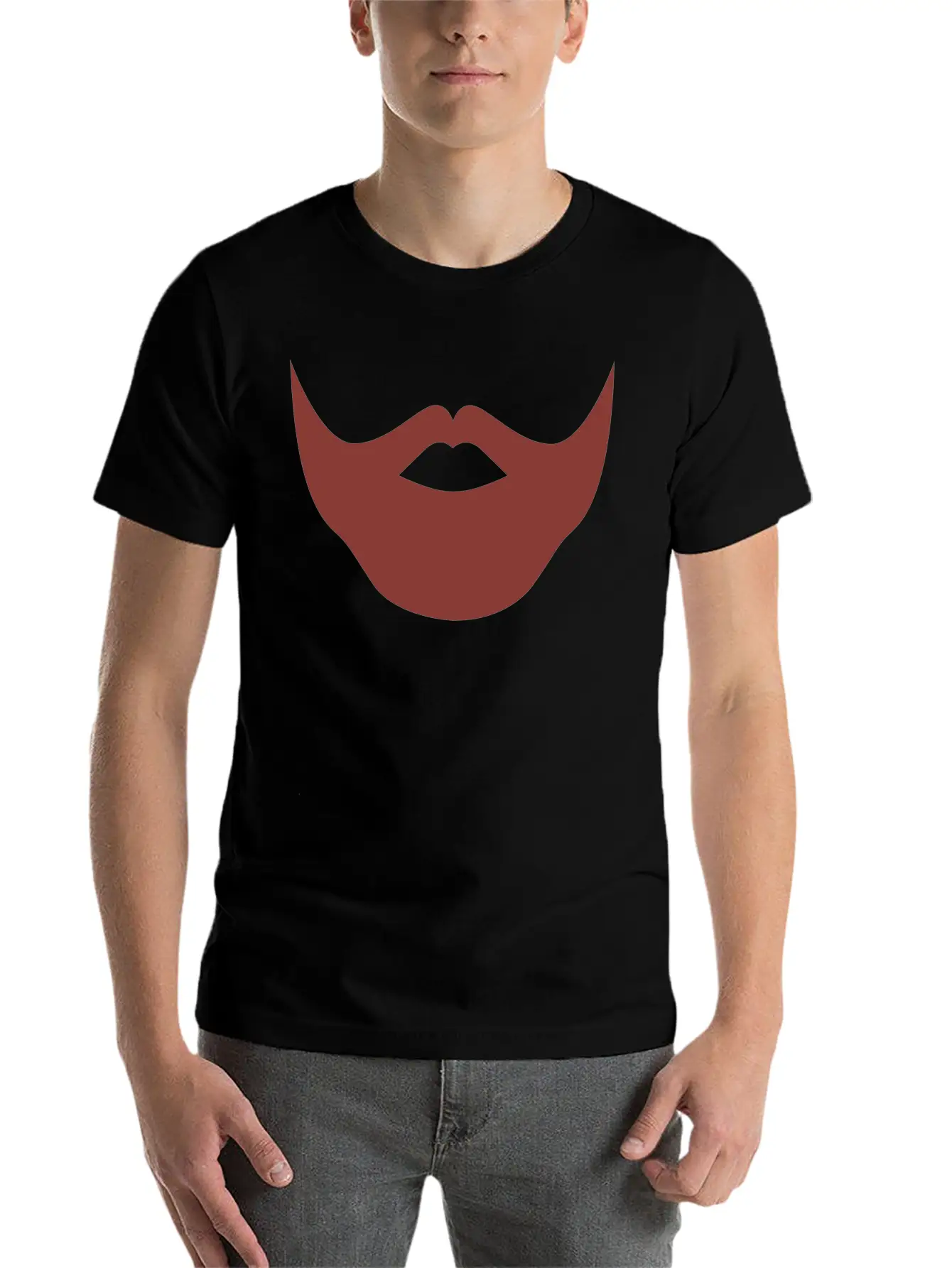 Santa Claus Full Beard Hipster Face Mouth Protect Unisex Casual T-Shirt – Clean Design For Daily Comfort