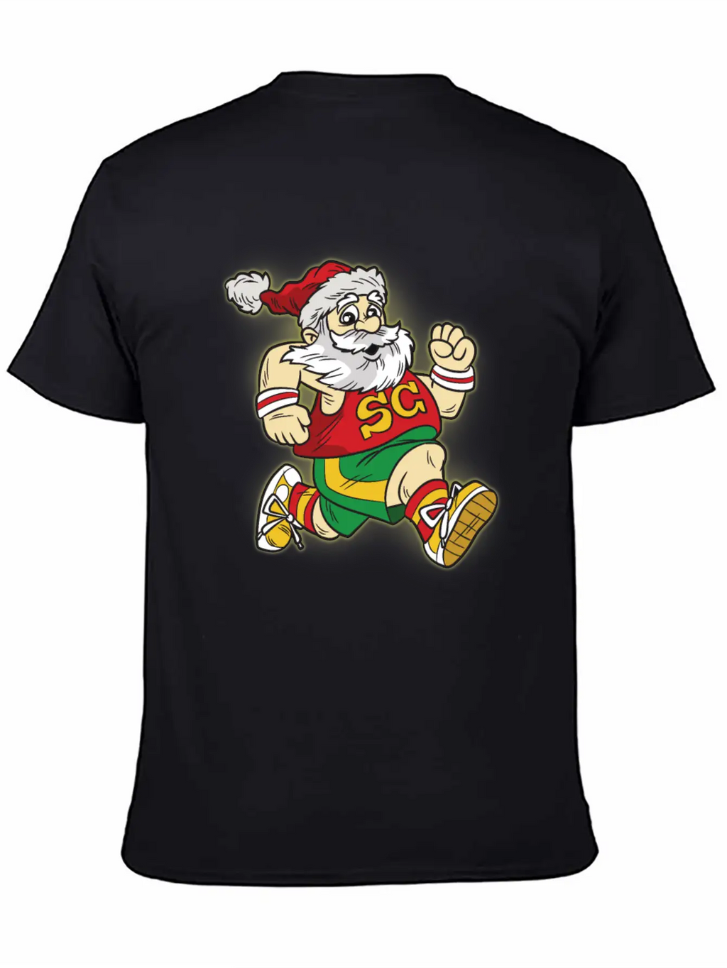 Santa Claus Marathon Modern Fit Casual T-Shirt – Clean And Versatile Design