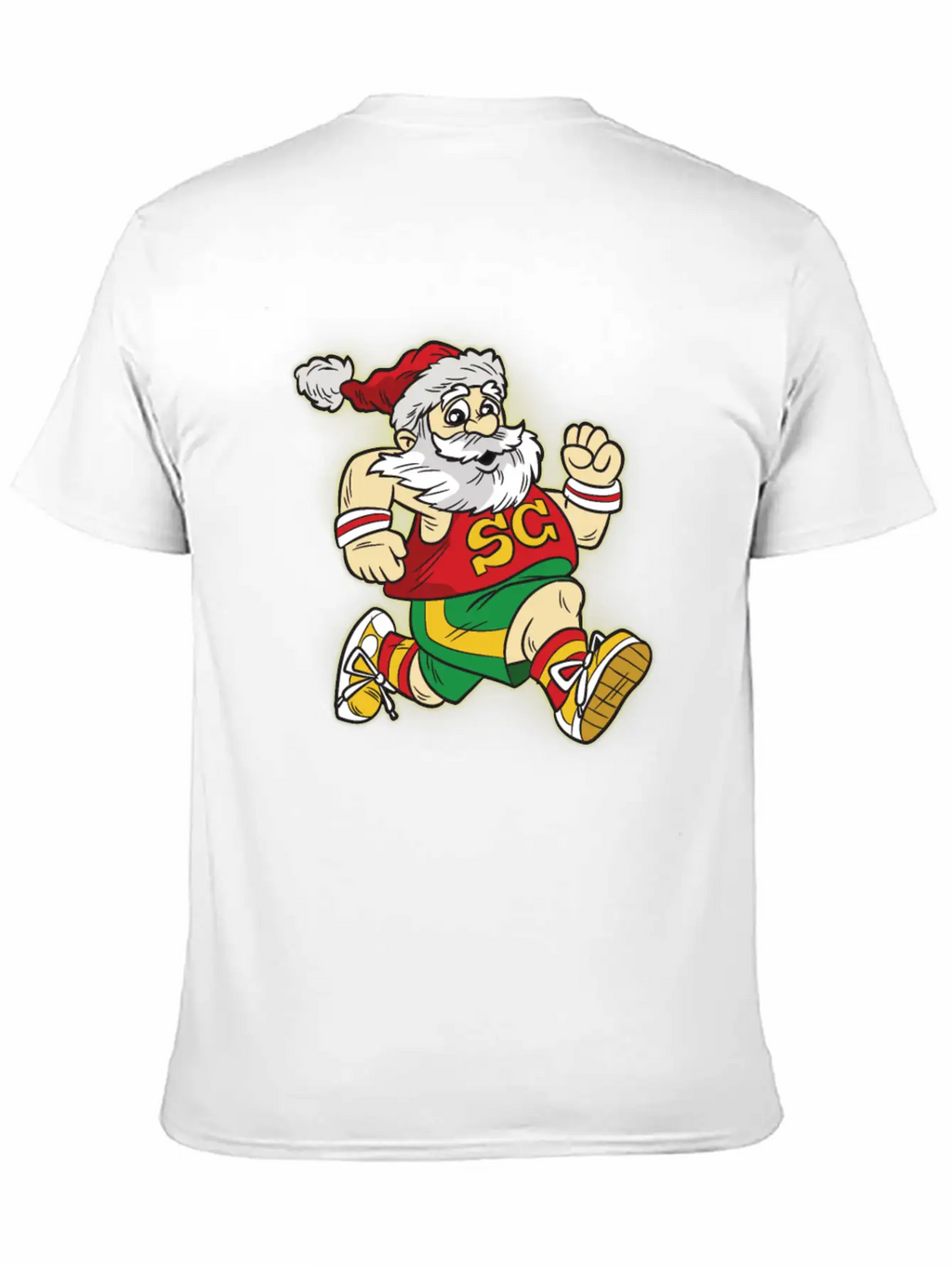 Santa Claus Marathon Modern Fit Casual T-Shirt – Clean And Versatile Design