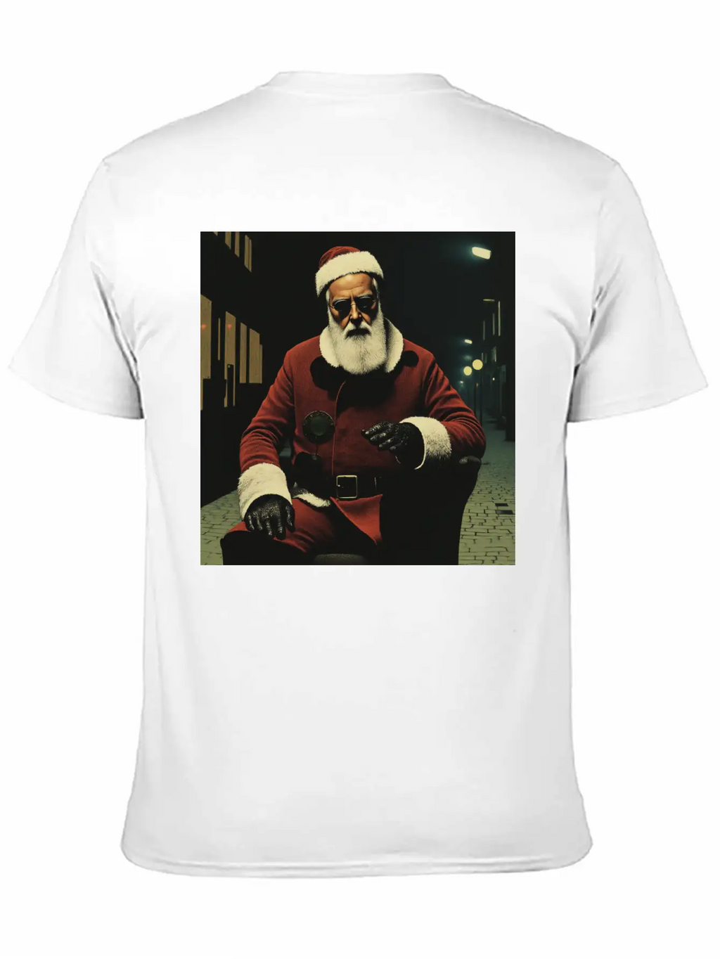 Santa Goes Cyberpunk Essential Cotton Tee For Daily Outfits – Unisex Style