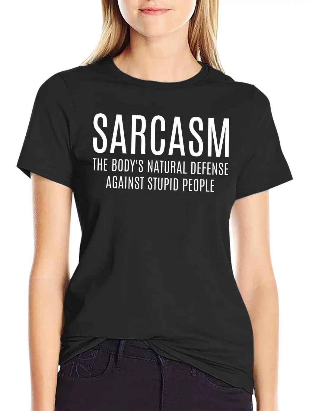 Sarcasm The Body's Natural Defense Against Stupid Classic Cotton Tee – Unisex Comfort For Any Season