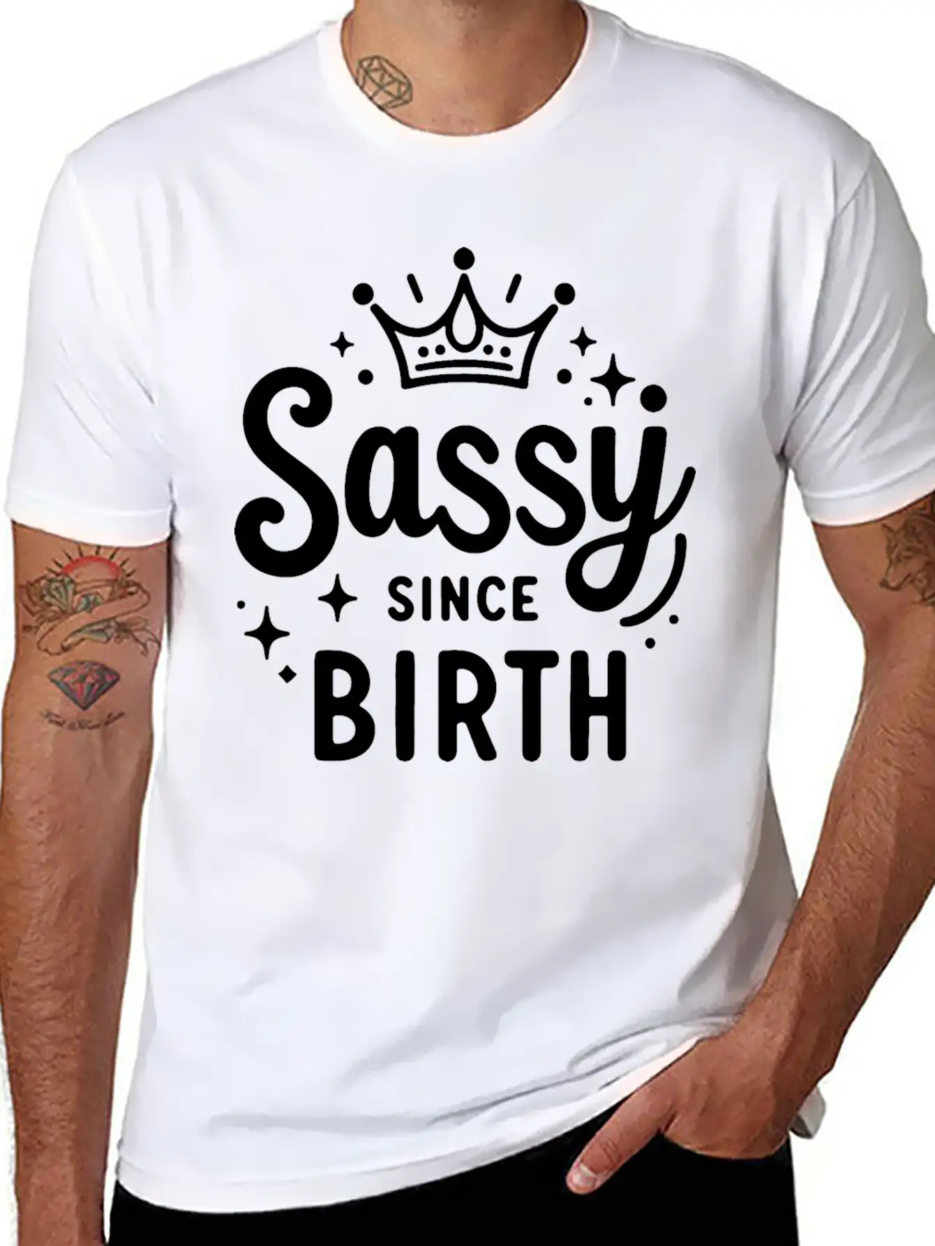 Sassy Since Birth Relaxed Everyday Tee – Lightweight And Durable Cotton