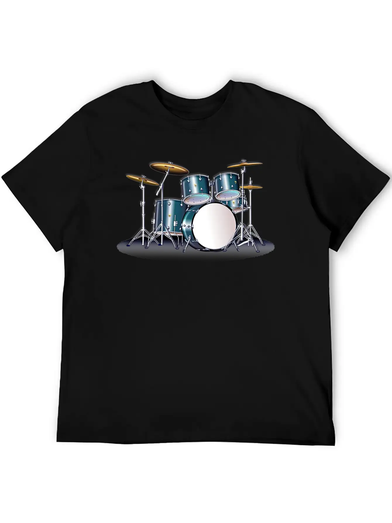 SATIN BLUE DRUM SET Stylish Everyday T-Shirt – Unisex Basic Cotton Tee