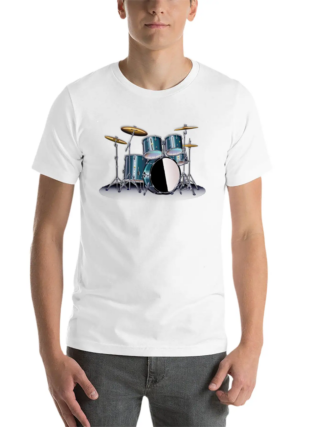 SATIN BLUE DRUM SET Stylish Everyday T-Shirt – Unisex Basic Cotton Tee