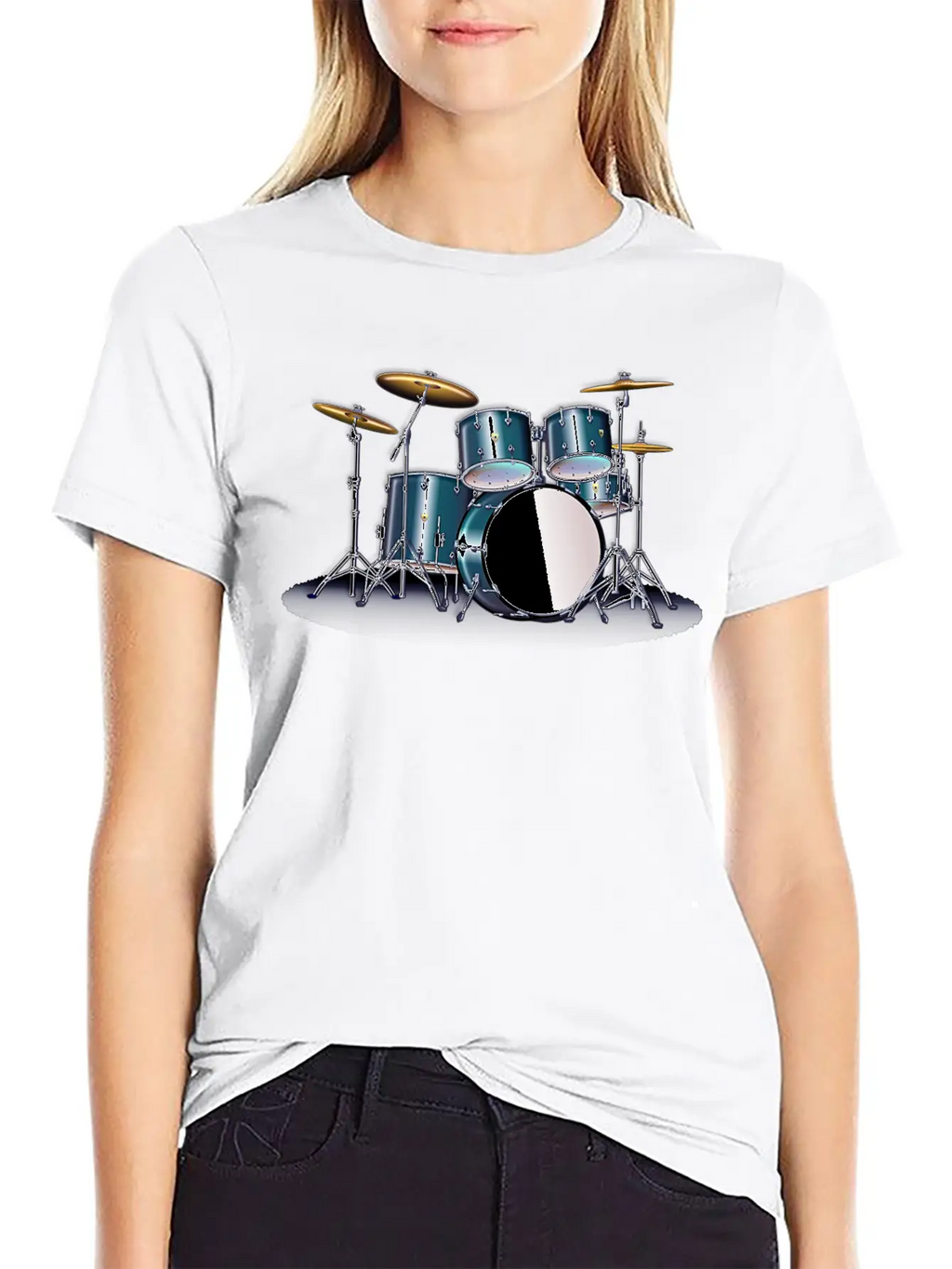SATIN BLUE DRUM SET Stylish Everyday T-Shirt – Unisex Basic Cotton Tee