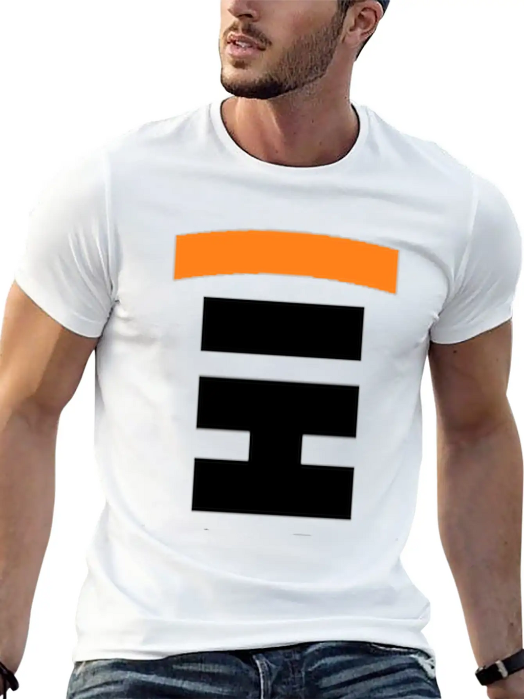 SATOSHI Vertical Design With Bullseye - Black Font Classic Cotton Tee – Unisex Comfort For Any Season