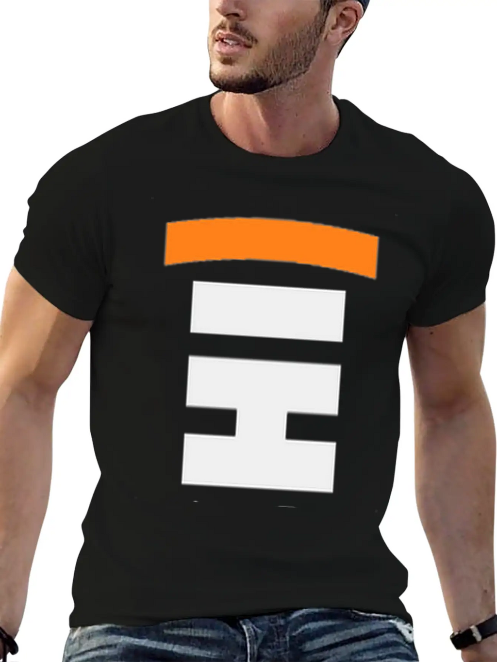SATOSHI Vertical Design With Bullseye - Black Font Classic Cotton Tee – Unisex Comfort For Any Season