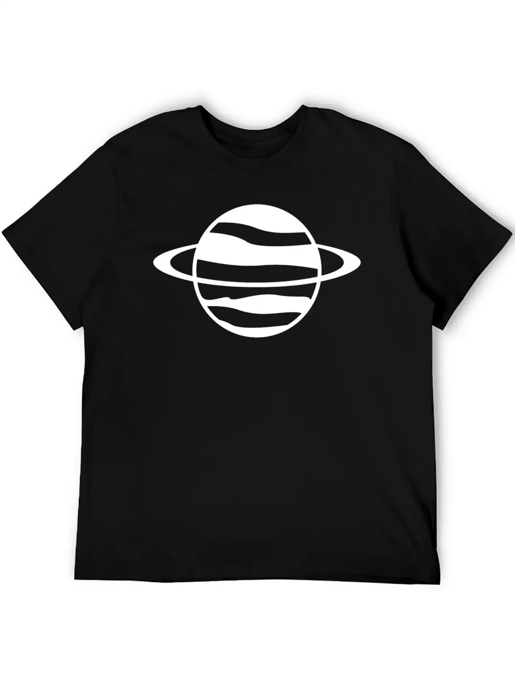 Saturn Planet Unisex Casual T-Shirt – Clean Design For Daily Comfort