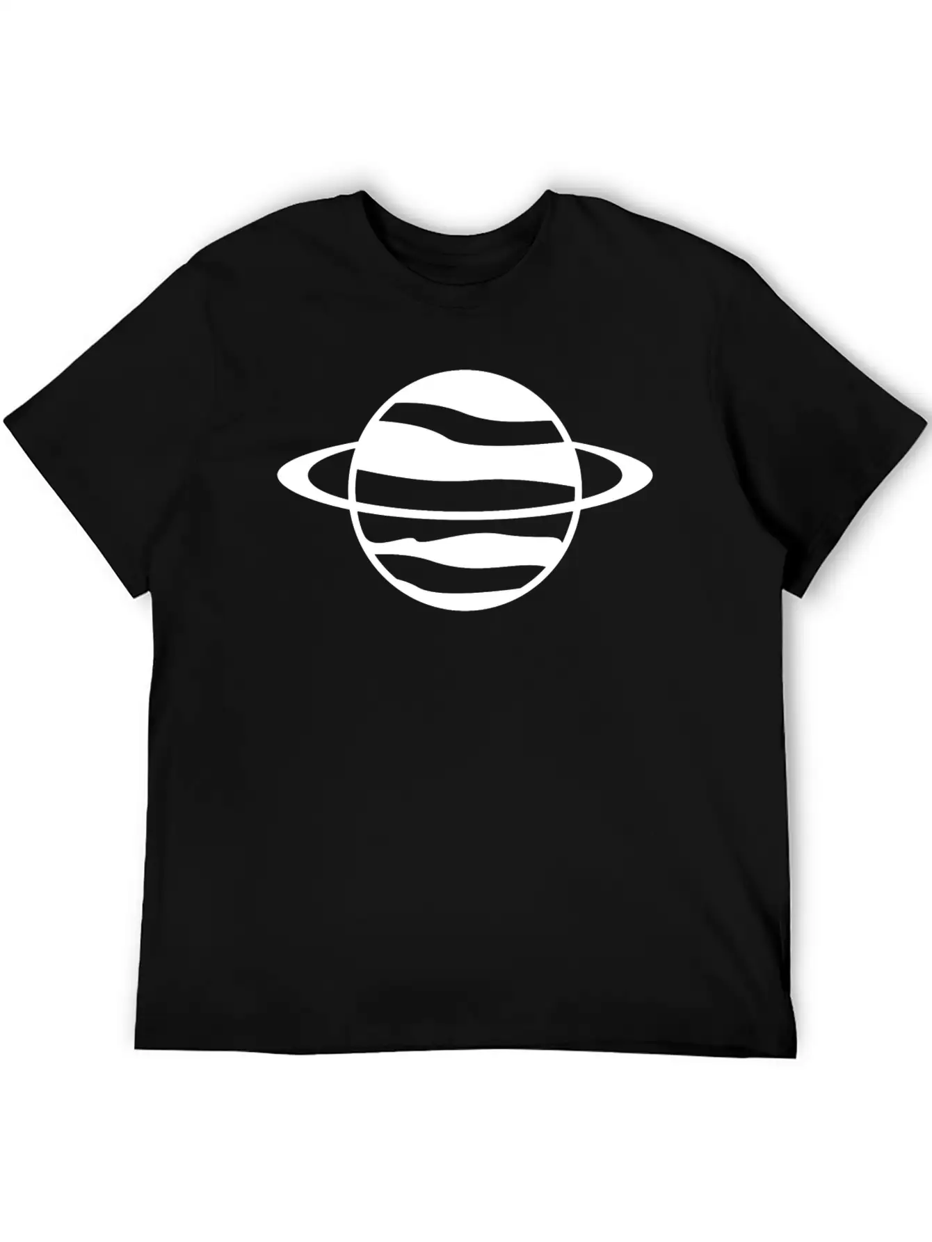 Saturn Planet Unisex Casual T-Shirt – Clean Design For Daily Comfort