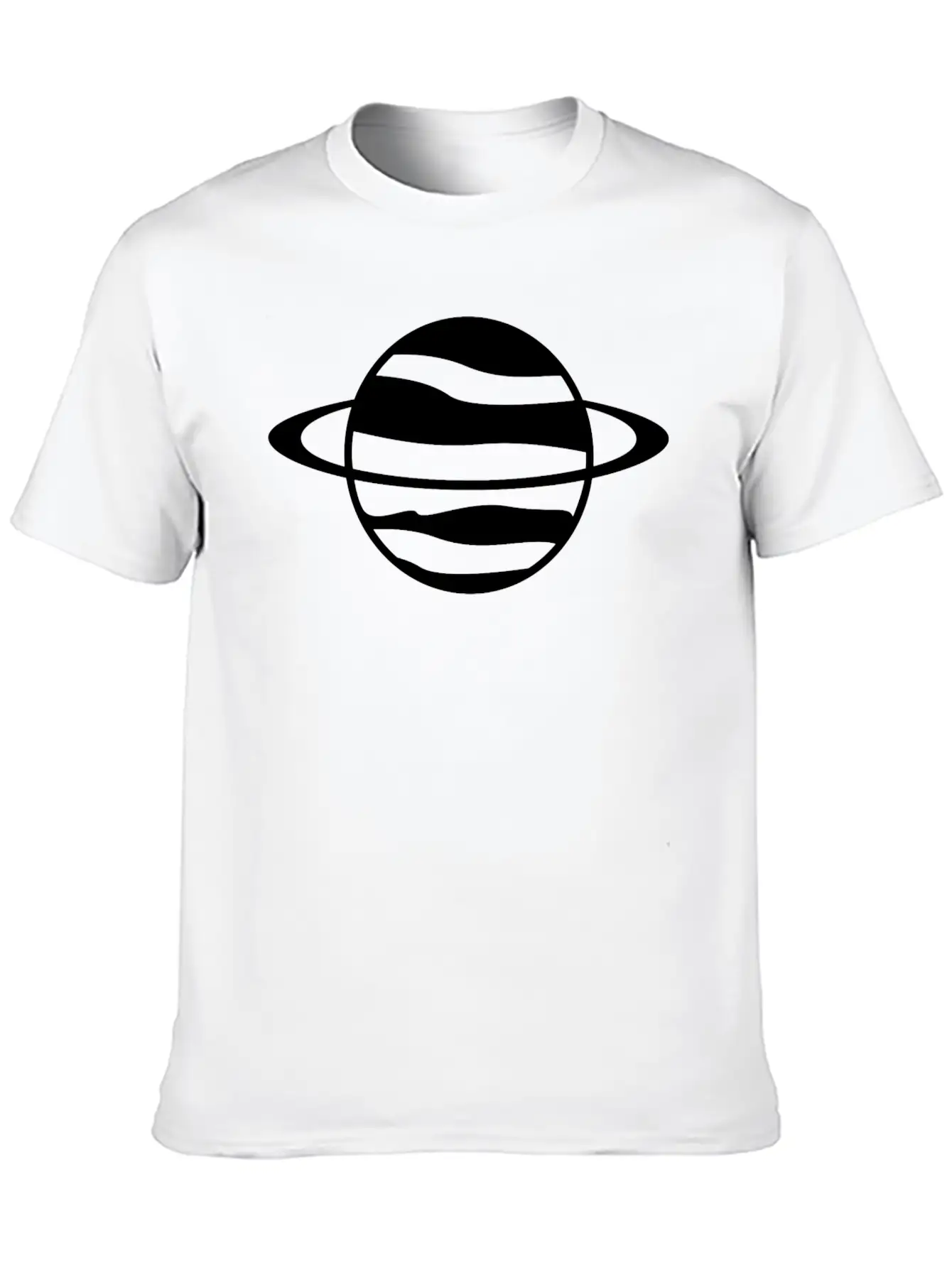 Saturn Planet Unisex Casual T-Shirt – Clean Design For Daily Comfort