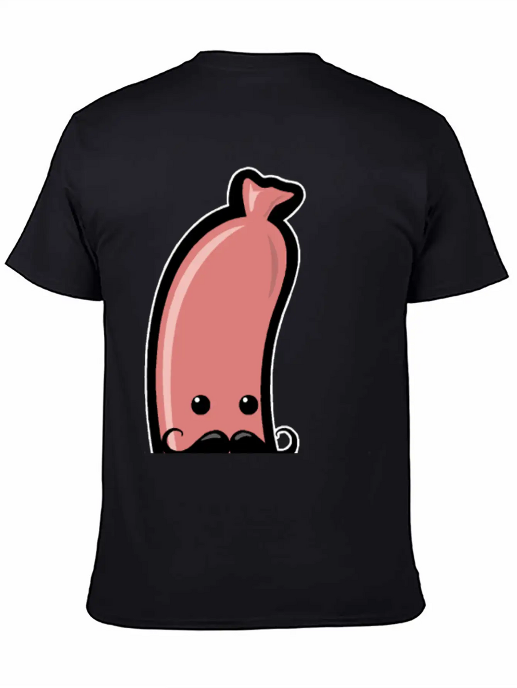 Sausage With Mustache Barbecue Party Meat Sricker Relaxed Everyday Tee – Lightweight And Durable Cotton