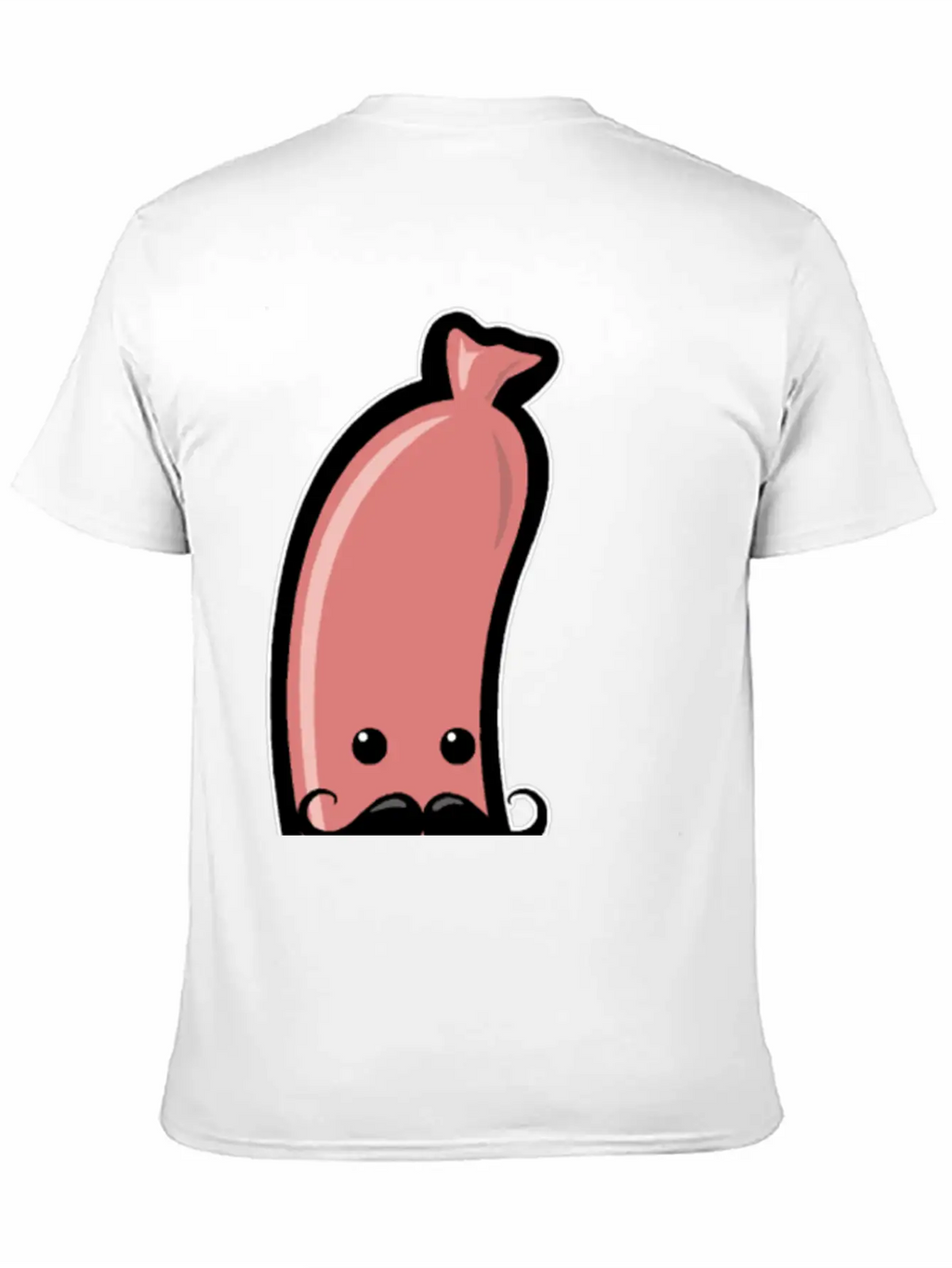 Sausage With Mustache Barbecue Party Meat Sricker Relaxed Everyday Tee – Lightweight And Durable Cotton