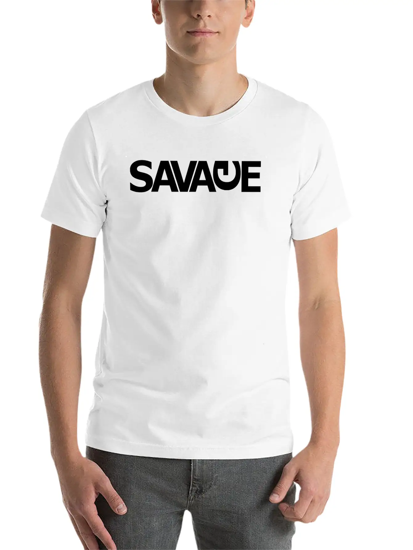 "SAVAGE" By Foxnation Classic Cotton Tee – Unisex Comfort For Any Season